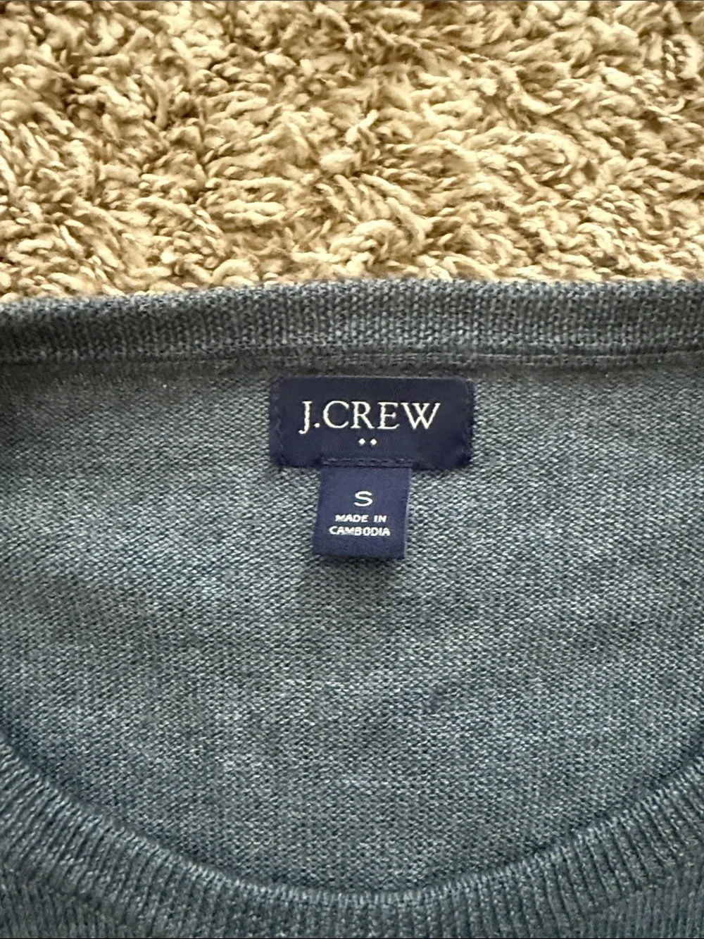 J. Crew Men’s Blue Crewneck Sweater